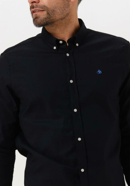 Dunkelblau SCOTCH & SODA Casual-Oberhemd ESSENTIALS - ORGANIC OXFORD REGULAR FIT SHIRT - large