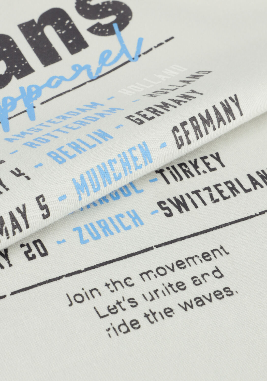 Hellblau INDIAN BLUE JEANS T-shirt T-SHIRT BADGE AND BACKPRINT - large