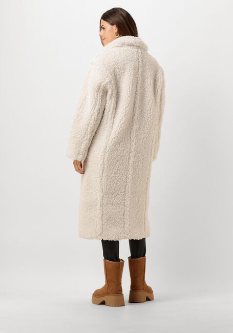 Weiße UGG Teddy-Jacke GERTRUDE LONG TEDDY COAT - large