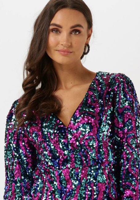 Mehrfarbige/Bunte Y.A.S. Minikleid YASFLUA LS DRESS - large