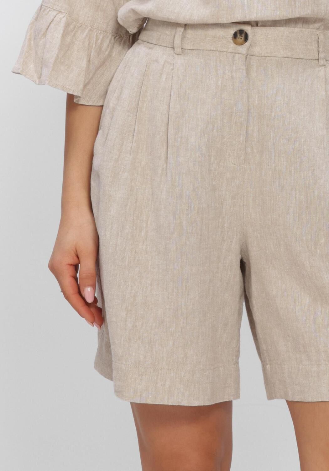 Beige MSCH COPENHAGEN Hosen MSCHVIANA GINIA HW SHORTS - large