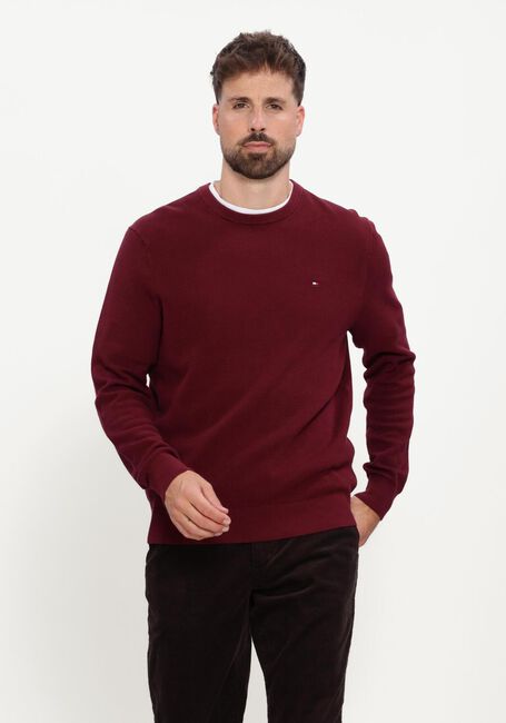 Bordeaux TOMMY HILFIGER Pullover ESSENTIAL STRUCTURE CREW NECK - large
