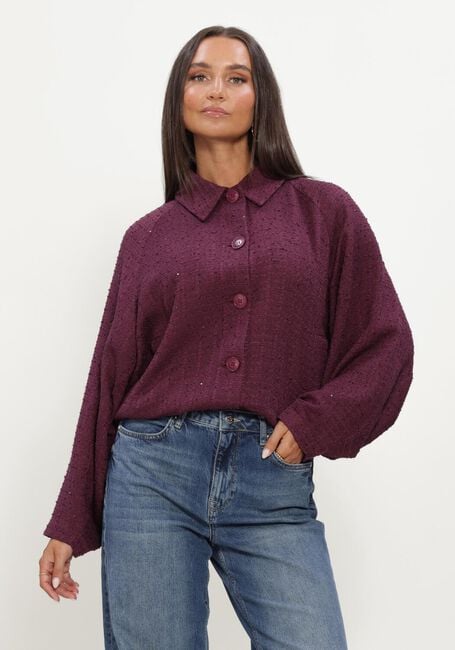Bordeaux STUDIO ANNELOES Jack Dunya bomber jacket - large
