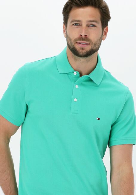 Grüne TOMMY HILFIGER Polo-Shirt 1985 SLIM POLO - large