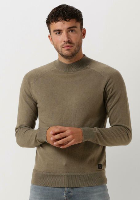 Grüne DSTREZZED Pullover MOCK NECK SOFT COTTON MELANGE - large