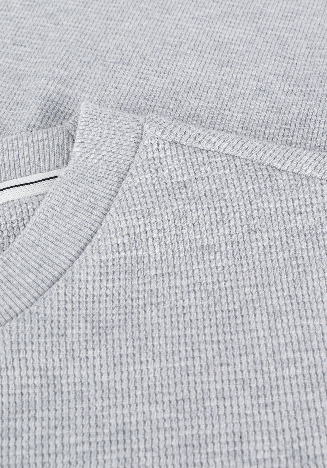 Graue CALVIN KLEIN Sweatshirt BADGE WAFFLE LS TEE - large