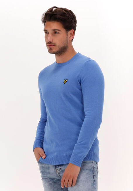 Blaue LYLE & SCOTT Pullover COTTON MERINO CREW JUMPER - large