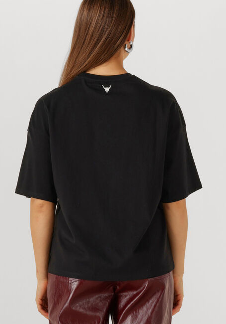 Schwarze ALIX THE LABEL T-shirt FOIL PRINT T-SHIRT - large