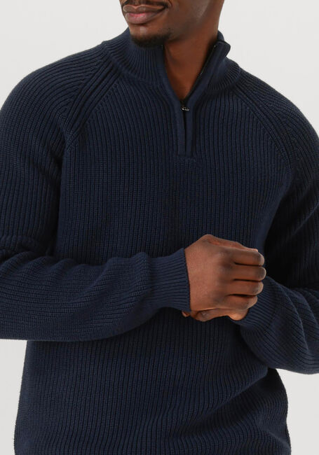 Dunkelblau ANERKJENDT Pullover AKSUNE PATENT HALF ZIP KNIT - large