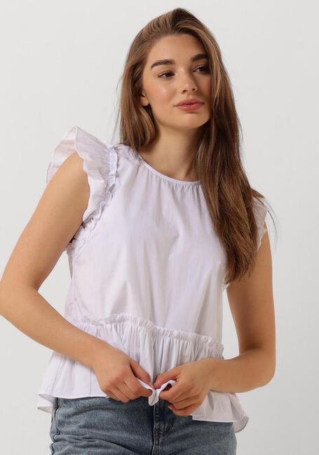 Weiße CO'COUTURE Top ELLIE FRILL TOP - large