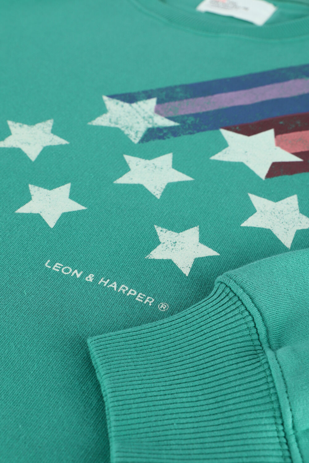 Gr&uuml;ne LEON & HARPER Sweatshirt SORTIE JC55 COMET - large
