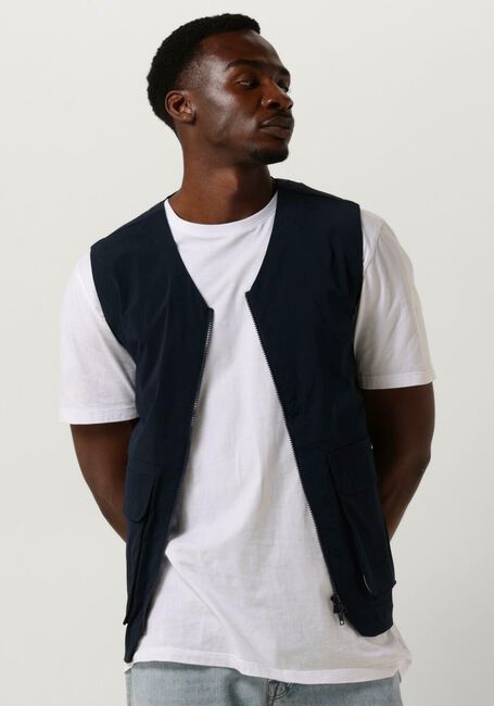 Dunkelblau ANERKJENDT Bodywarmer AKRASMUS TEC GILET - large