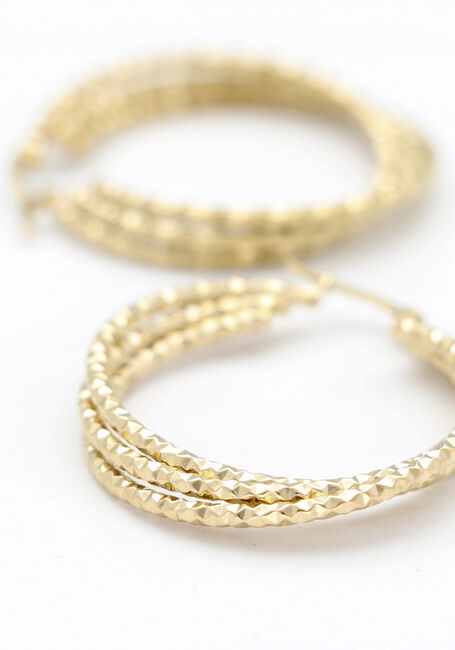 Goldfarbig NOTRE-V Ohrringe EARRING DOUBLE RING - large