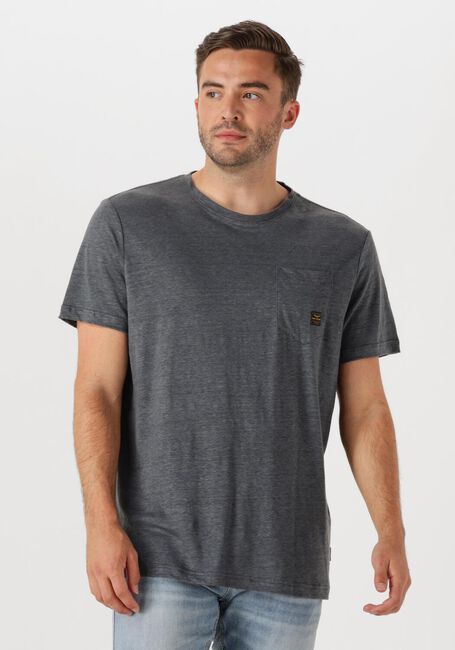 Graue PME LEGEND T-shirt SHORT SLEEVE R-NECK LINEN JERSEY - large