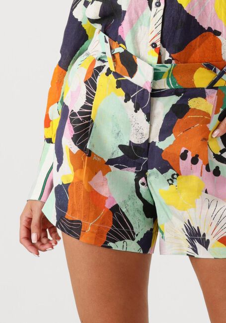 Mehrfarbige/Bunte POM AMSTERDAM Kurze Hose PARADISE LINEN SHORT - large