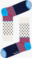 Weiße HAPPY SOCKS Socken STRIPES & DOT - medium