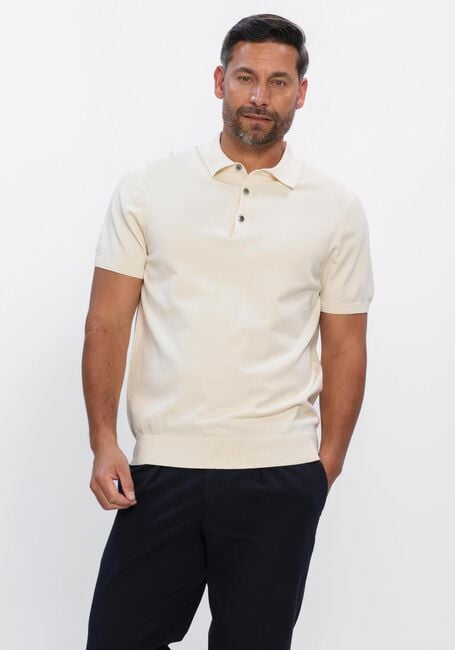Ecru PROFUOMO Polo-Shirt POLO SS LUXURY BASIC - large