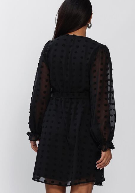 Schwarze Y.A.S. Kleider YASDOTTIE LS WRAP DRESS - large
