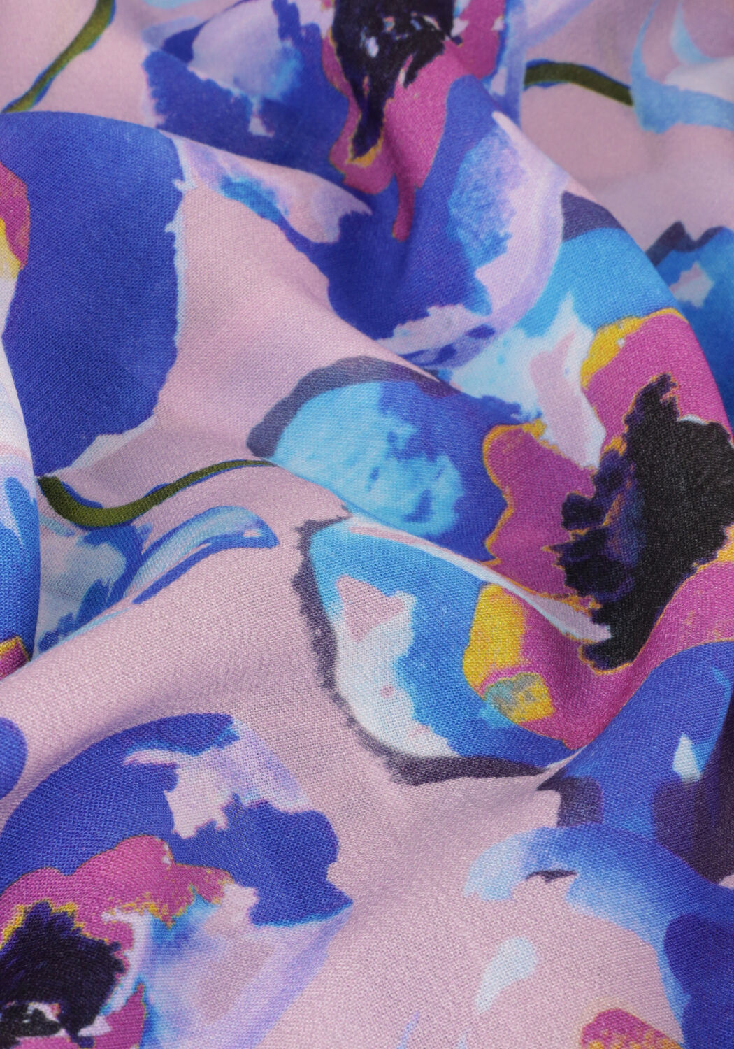 Blaue JANSEN AMSTERDAM Blusen PF126 PRINTED 3/4 RAGLAN SLEEVE TOP - large