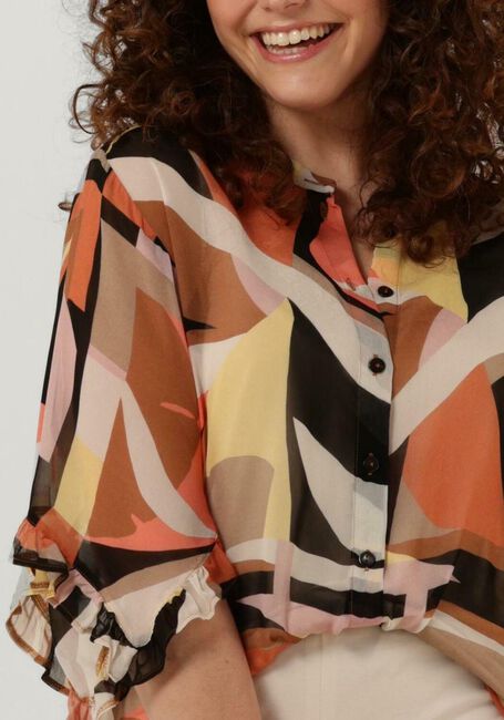 Mehrfarbige/Bunte SUMMUM Blusen BLOUSE MODERN ART PRINT - large