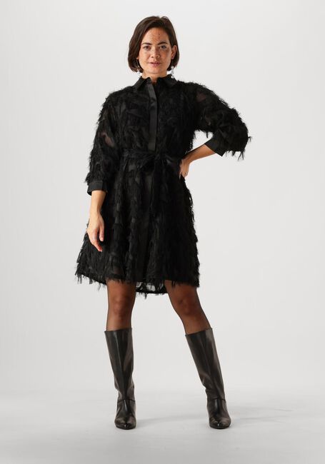 Schwarze SELECTED FEMME Minikleid SLFMYLINE 3/4 SHORT FLUFFY SHIRT - large