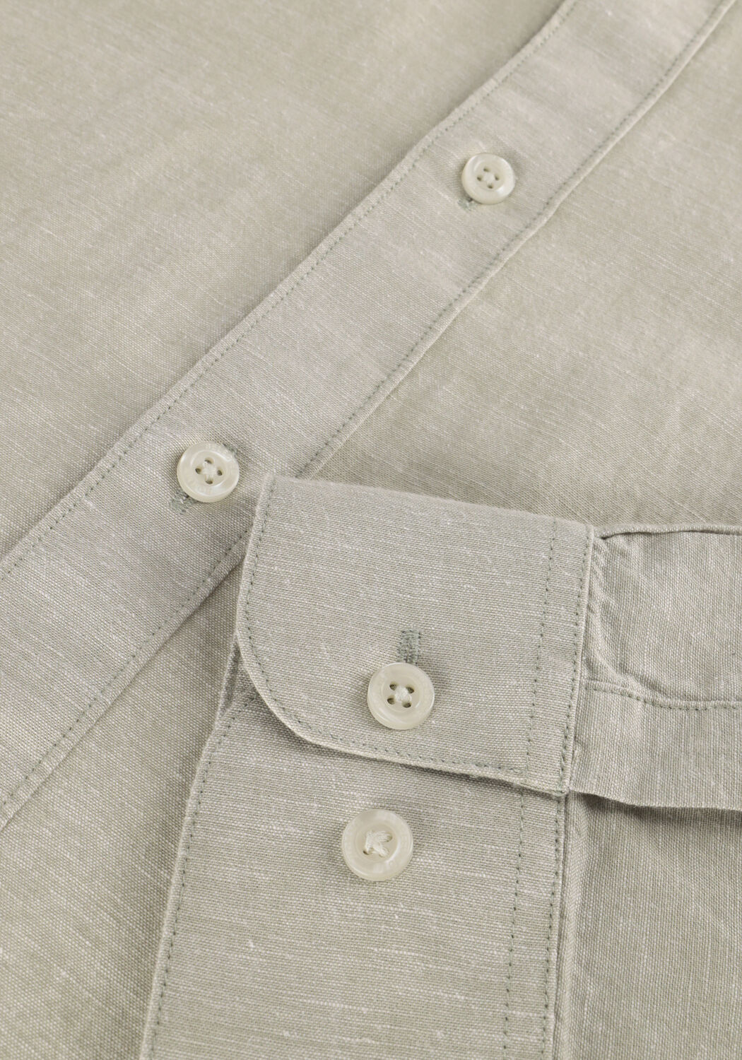 Gr&uuml;ne SELECTED MEN Casual-Oberhemd SLHREGNEW-LINEN SHIRT LS BAND - large