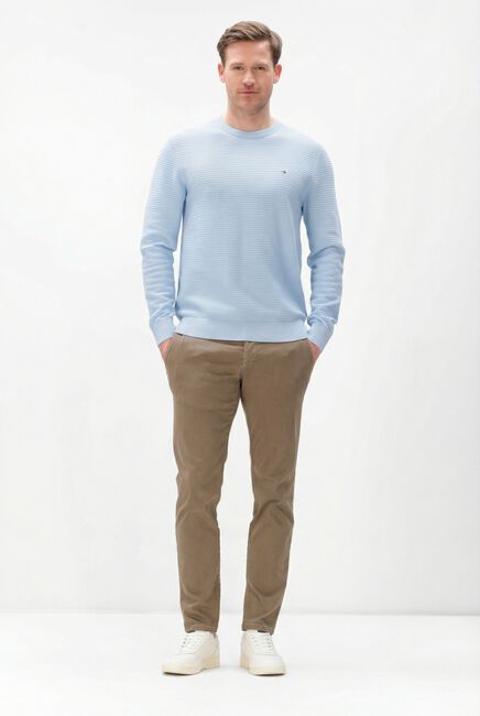 Hellblau TOMMY HILFIGER Pullover SEASONAL STRUCTURE CNECK - large