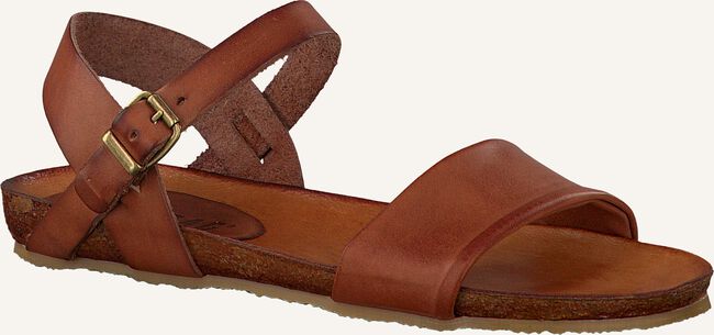 Cognacfarbene RED-RAG Flache Sandalen 79122 Cognacfarbene RED-RAG Flache Sandalen 79122 - large