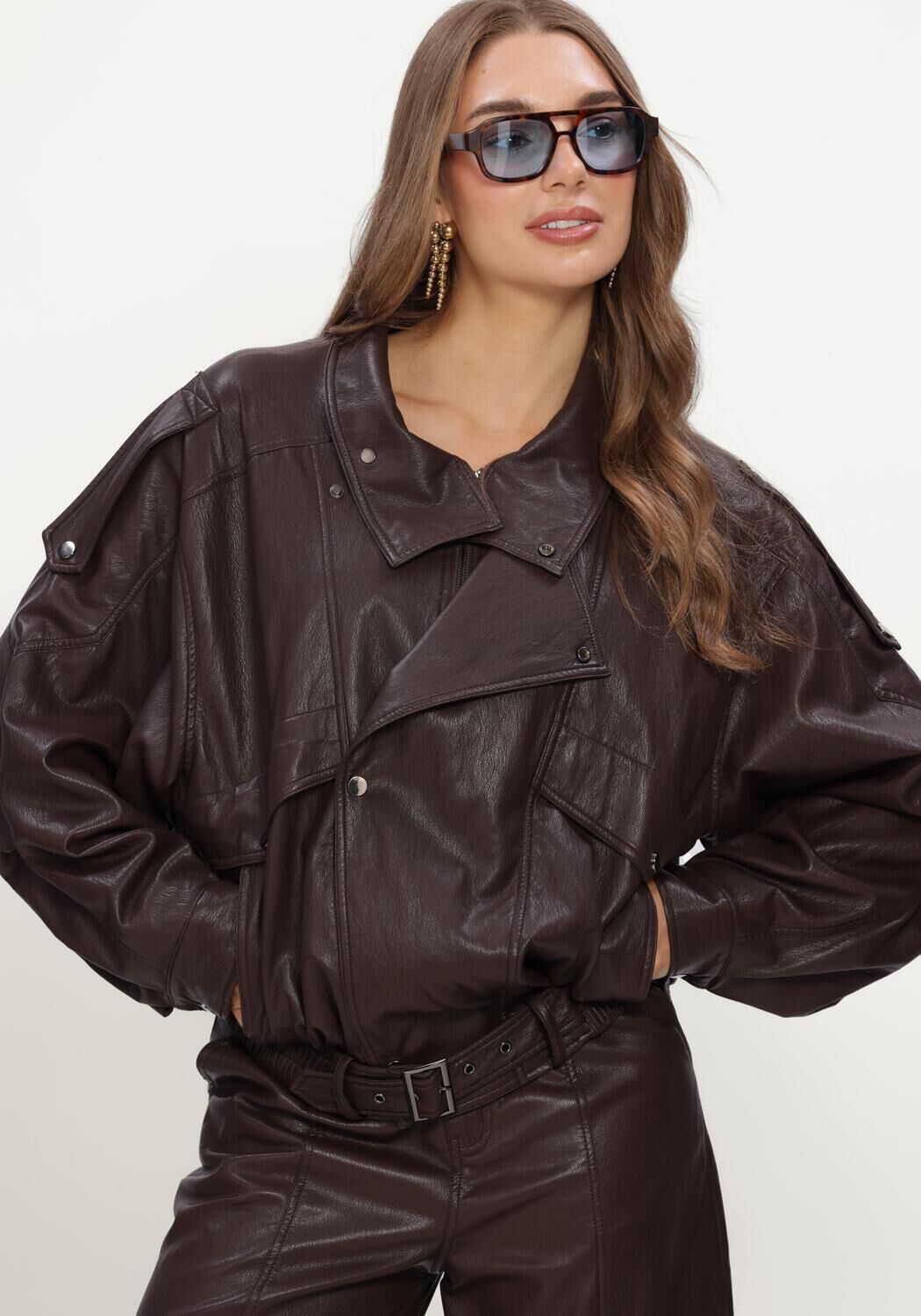 Braune STUDIO AMAYA Jack SAMILLE JACKET - large