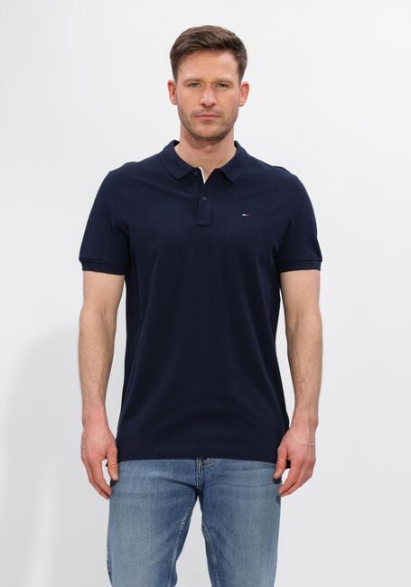Dunkelblau TOMMY JEANS Polo-Shirt TJM SLIM PLACKET POLO EXT - large