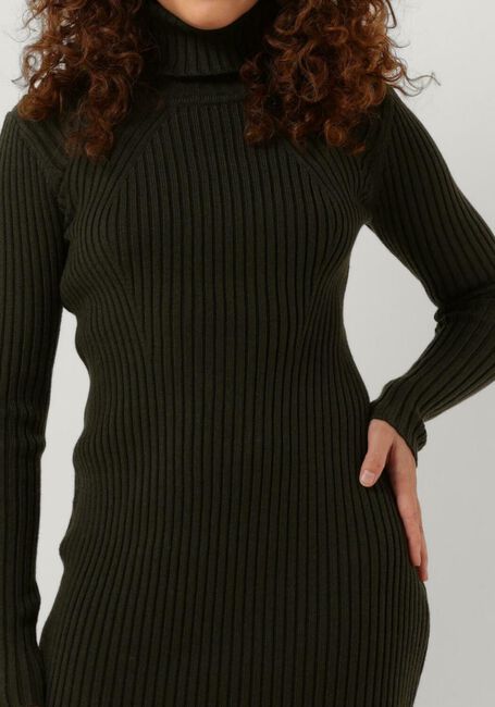 Grüne JANICE Minikleid JURK GEBREID KOL TRAVIS - large