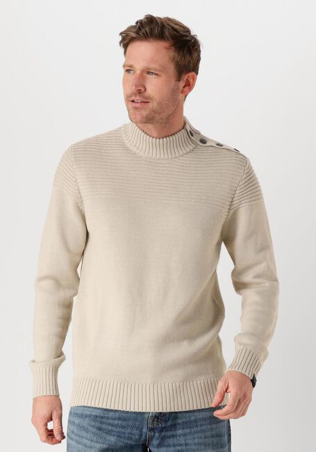 Beige BUTCHER OF BLUE Pullover MORRIS MOCK BTN - large