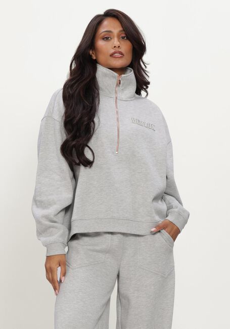 Graue DEBLON SPORTS Sweatshirt AISHA HALF ZIP SWEATER - large