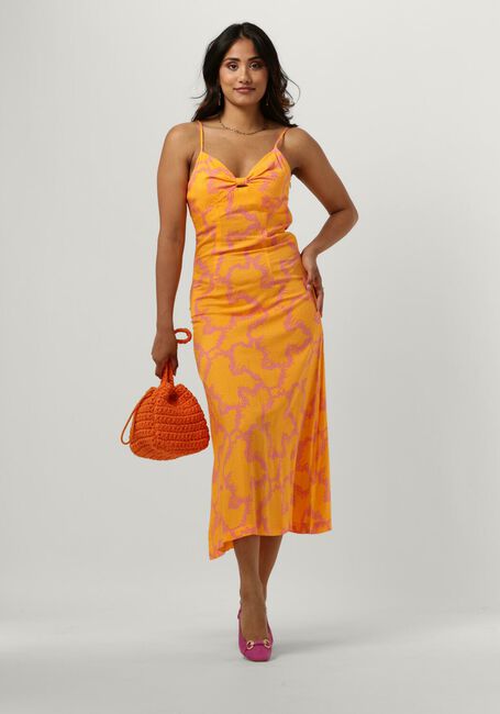 Gelbe Y.A.S. Midikleid YASMOLEA STRAP MIDI DRESS - large