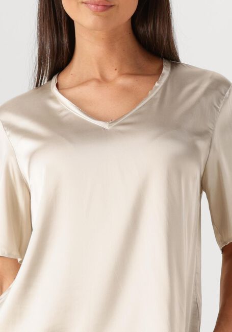 Creme MOS MOSH Blusen MMEVIE V-NECK SATIN BLOUSE - large