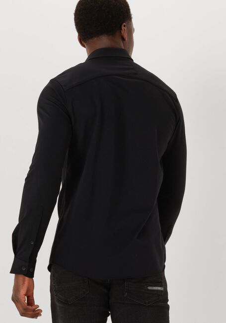 Schwarze CAST IRON Klassisches Oberhemd CF TECH TWILL JERSEY - large