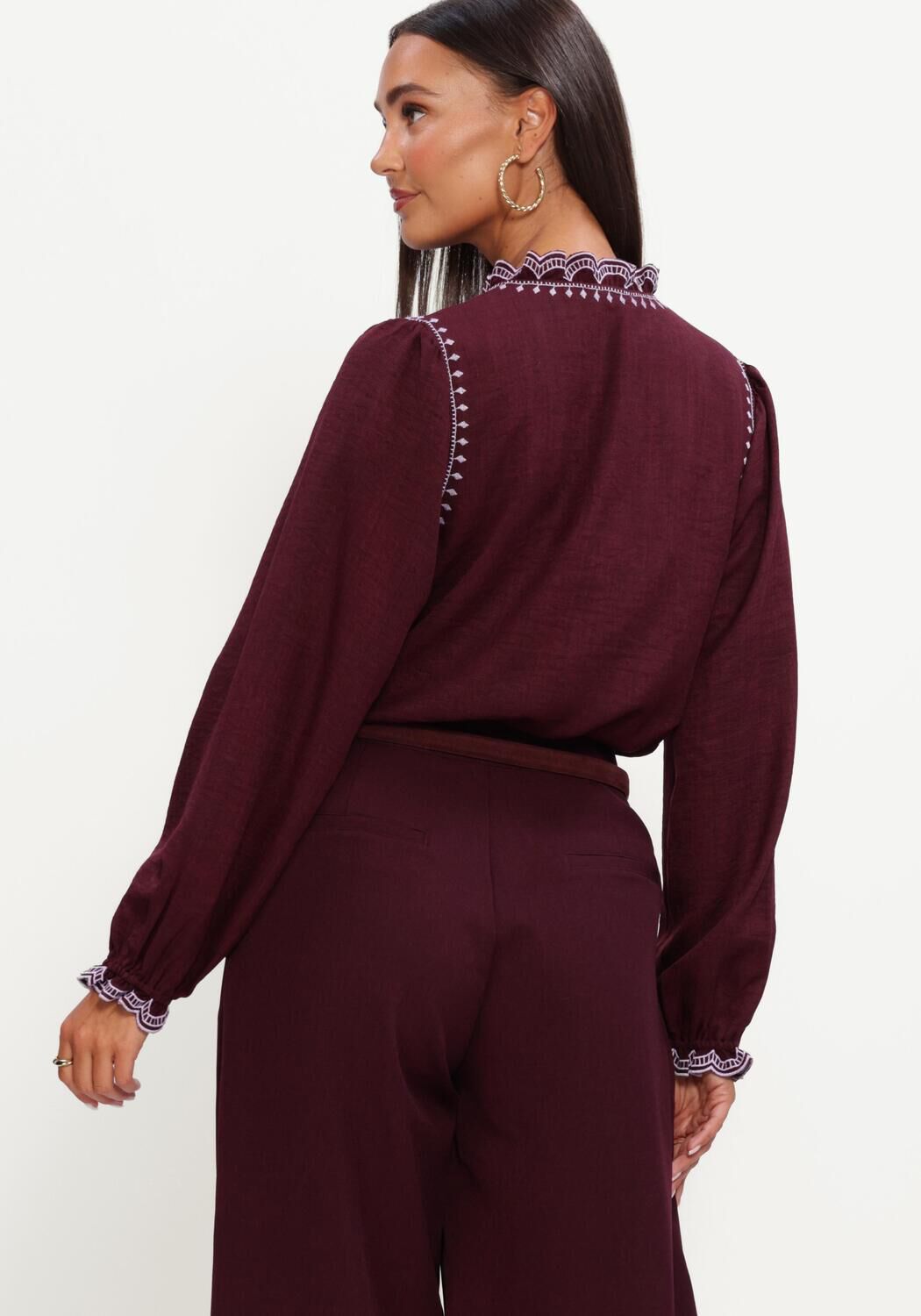 Bordeaux YDENCE Blusen BLOUSE HANNAH - large
