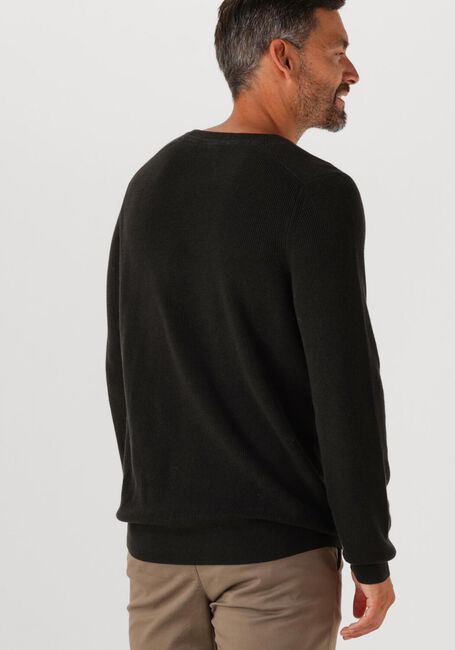 Schwarze LYLE & SCOTT Pullover ENGINEERED RIB CREW NECK - large