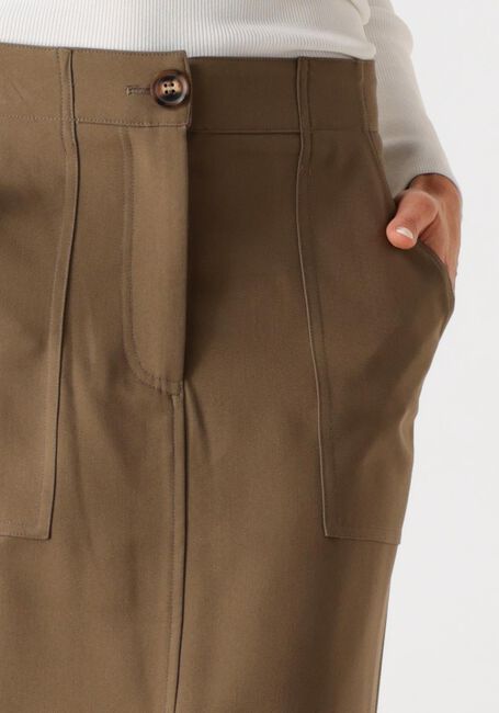 Braune Y.A.S. Maxirock YASCAPPA HW ANKLE SKIRT - large