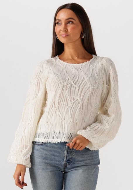 Nicht-gerade weiss OBJECT Top OBJLUCIE L/S RE O-NECK TOP - large