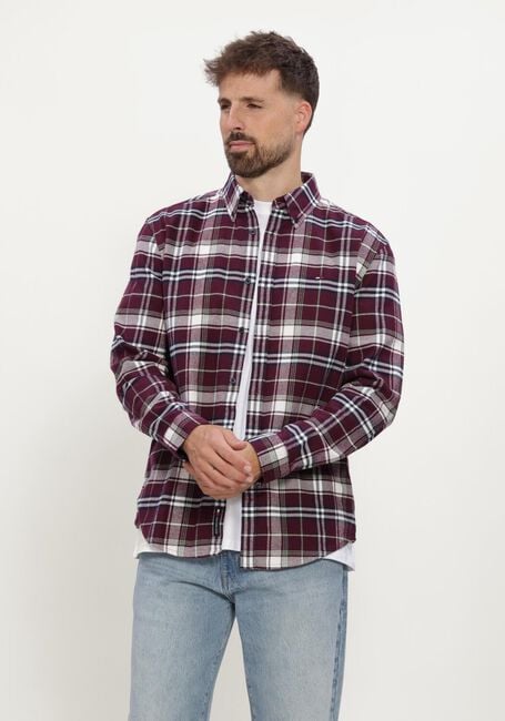 Bordeaux TOMMY JEANS Casual-Oberhemd TJM REG FLANNEL CHECK SHIRT EXT - large