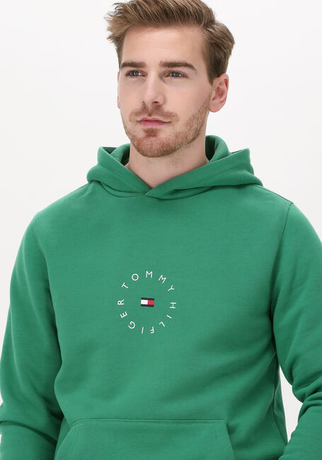 Grüne TOMMY HILFIGER Sweatshirt ROUNDALL GRAPHIC HOODIE - large
