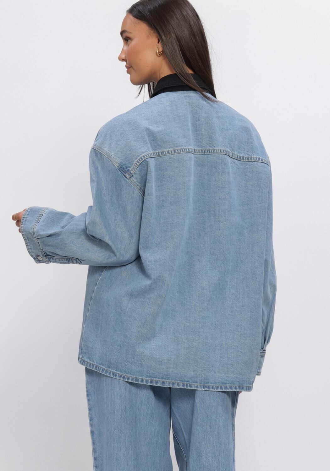 Hellblau EDITED Blusen AMBER SHIRT - large