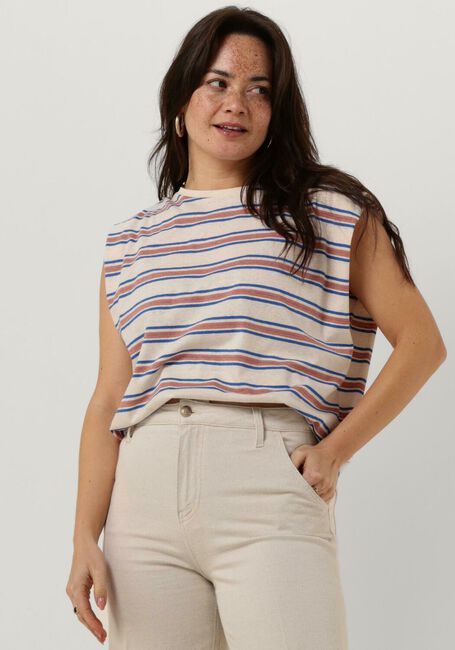 Blaue BY-BAR Top DIEDE TROPICO STRIPE TOP - large