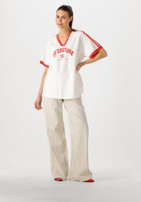 Weiße CO'COUTURE T-shirt SIARACC OVERSIZE SPORTY V-TEE - large