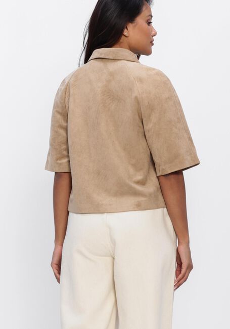 Camelfarbene NEO NOIR Jack EDITTA FAUX SUEDE JACKET - large