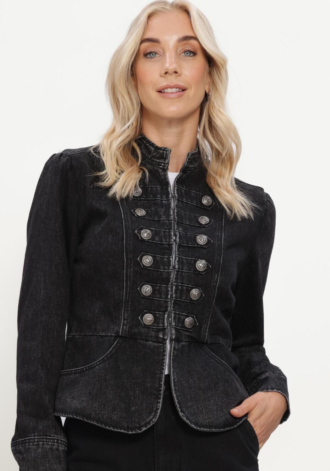 Graue HAUTE L'AMITI&Eacute; Jack DENIM UNIFORM JACKET - large