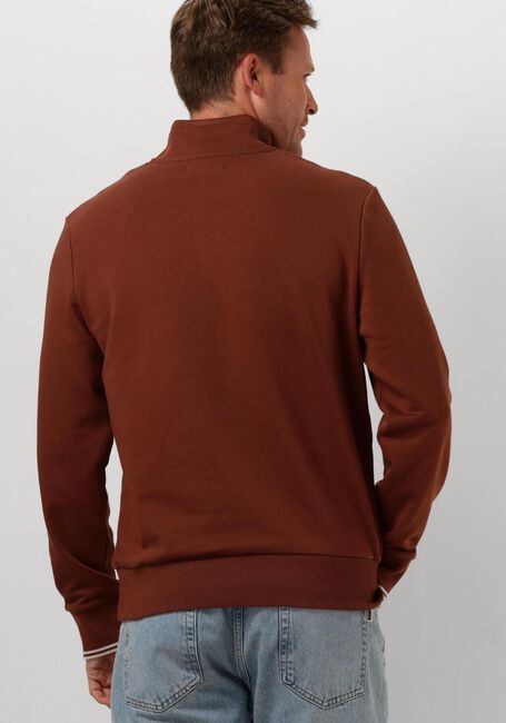 Braune FRED PERRY Sweatshirt HALF ZIP SWEATSHIRT - large