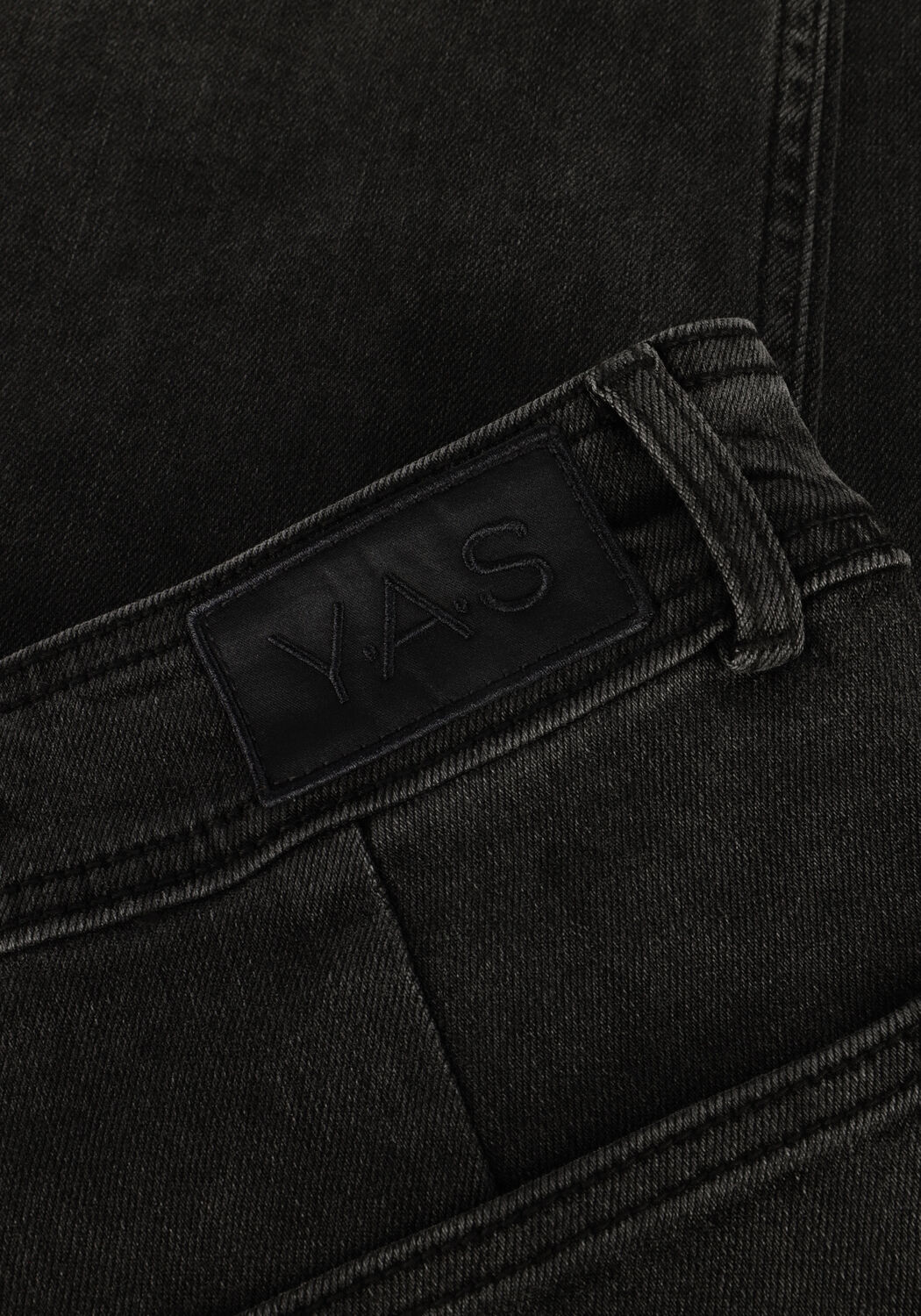 Graue Y.A.S. Wide jeans YASDOLMA HW JEANS DARK GREY - large
