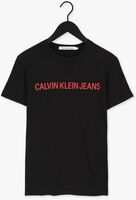 Schwarze CALVIN KLEIN T-shirt INSTITUTIONAL LOGO SLIM SS TEE